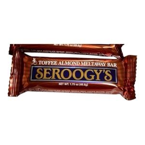 TOFFEE ALMOND MELTAWAY - Seroogy’s Chocolate Candy 1 Bar NEW  IYKYK…